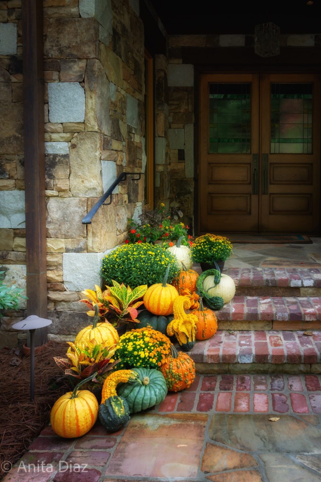 Fall Porch at Balsam Mountain Preserve - Whispering Pines Homestead