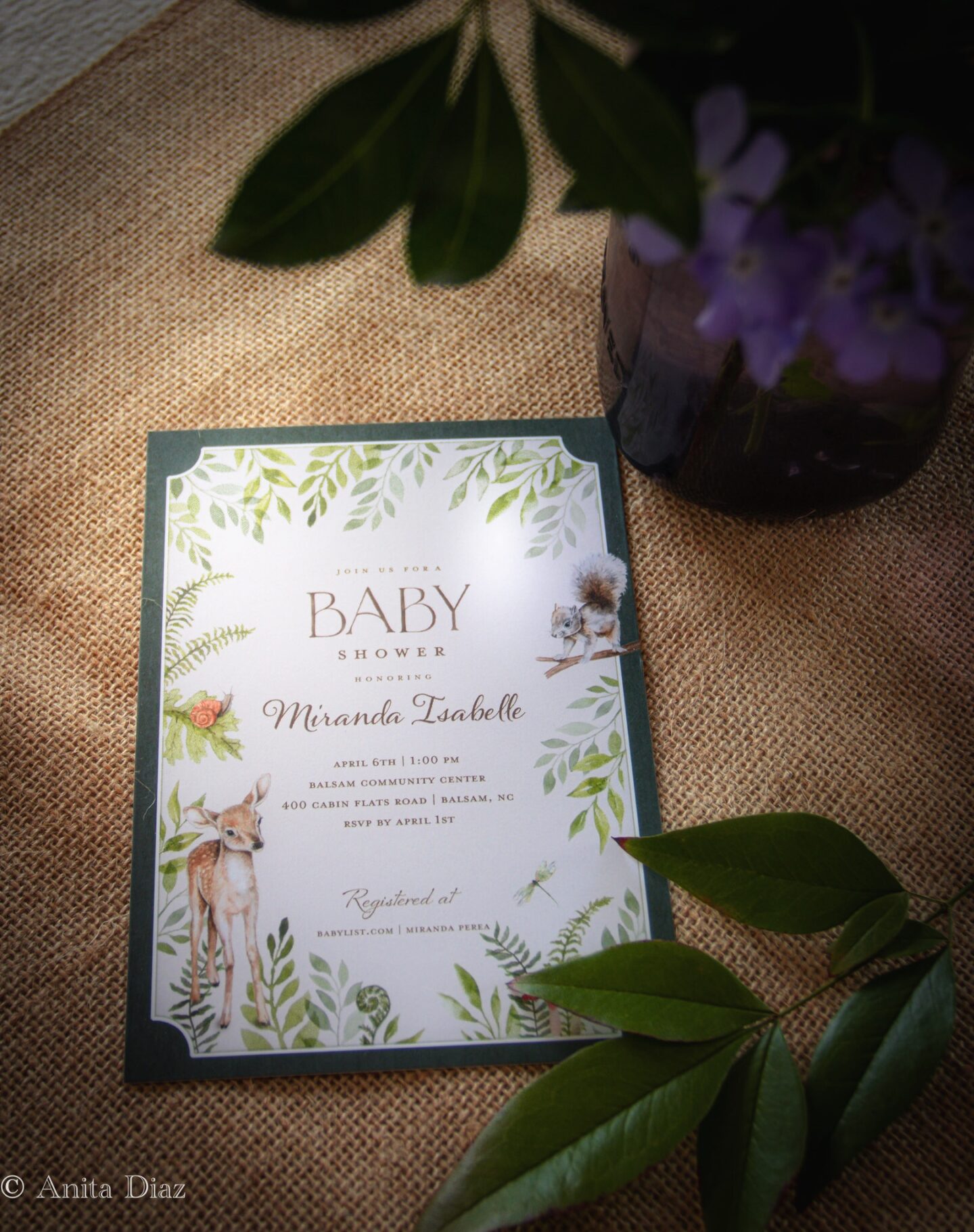 A Baby Shower (decor, food, flowers)